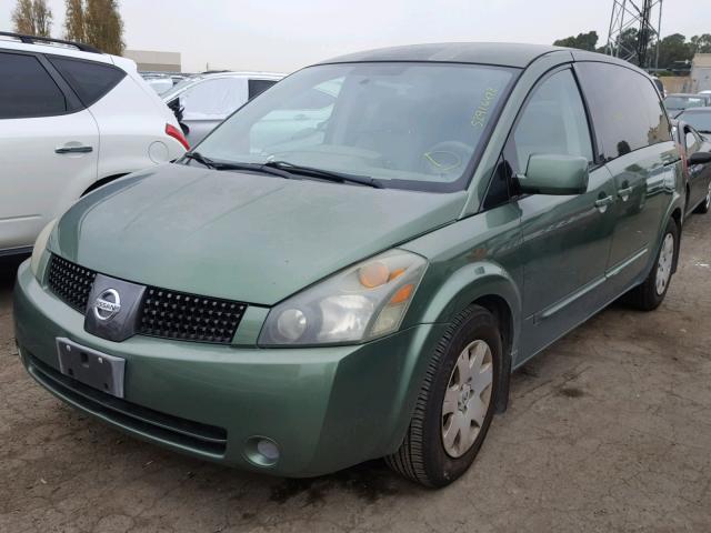 5N1BV28U14N330912 - 2004 NISSAN QUEST S GREEN photo 2