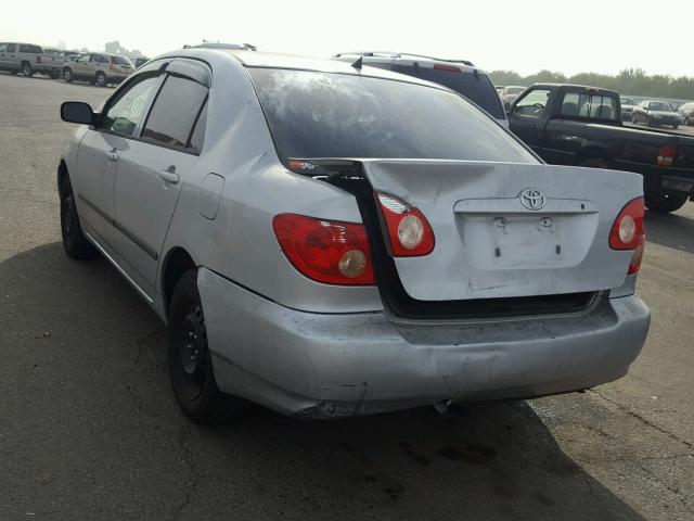 1NXBR32E66Z643068 - 2006 TOYOTA COROLLA CE SILVER photo 3