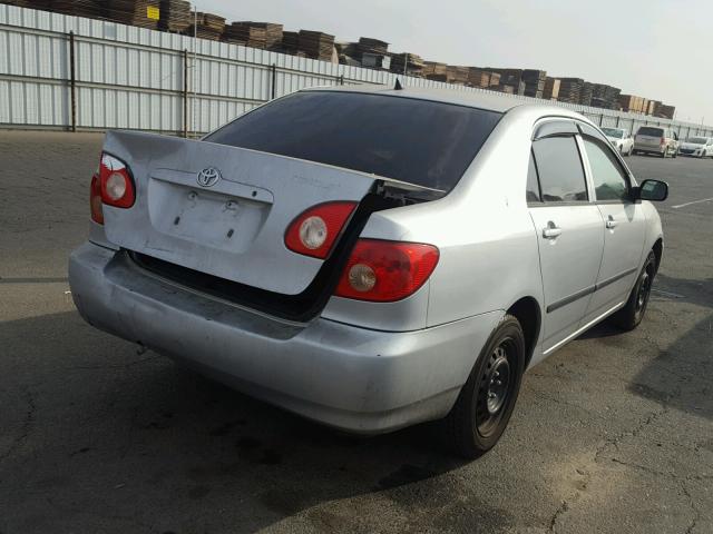 1NXBR32E66Z643068 - 2006 TOYOTA COROLLA CE SILVER photo 4