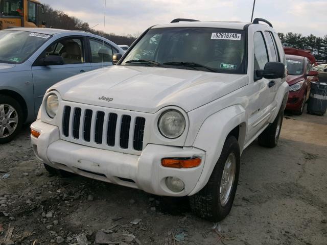 1J4GL58K12W284614 - 2002 JEEP LIBERTY LI WHITE photo 2