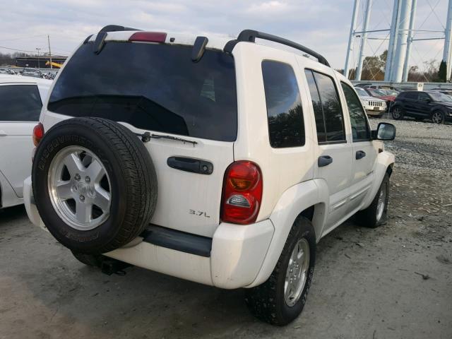 1J4GL58K12W284614 - 2002 JEEP LIBERTY LI WHITE photo 4