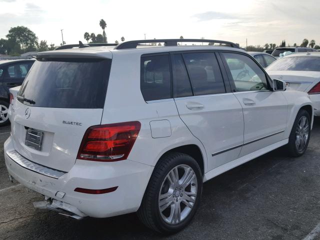 WDCGG0EB9EG194590 - 2014 MERCEDES-BENZ GLK 250 BL WHITE photo 4