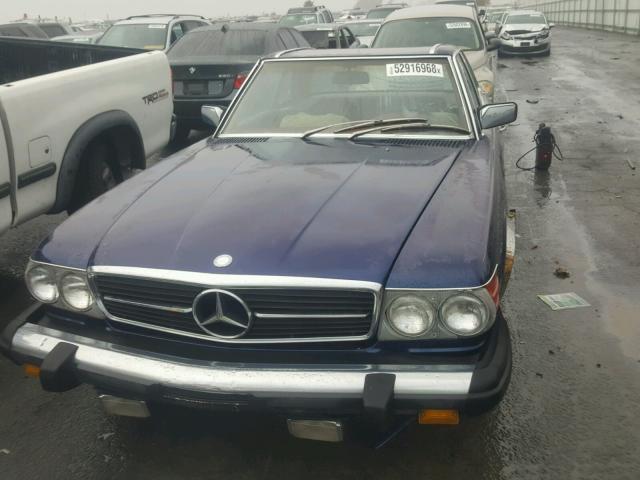 10704412030901 - 1976 MERCEDES-BENZ 450 SL BLUE photo 9