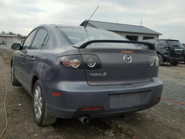 JM1BK324181839536 - 2008 MAZDA 3 S GRAY photo 3