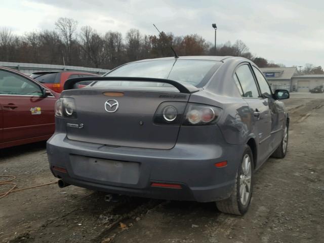 JM1BK324181839536 - 2008 MAZDA 3 S GRAY photo 4