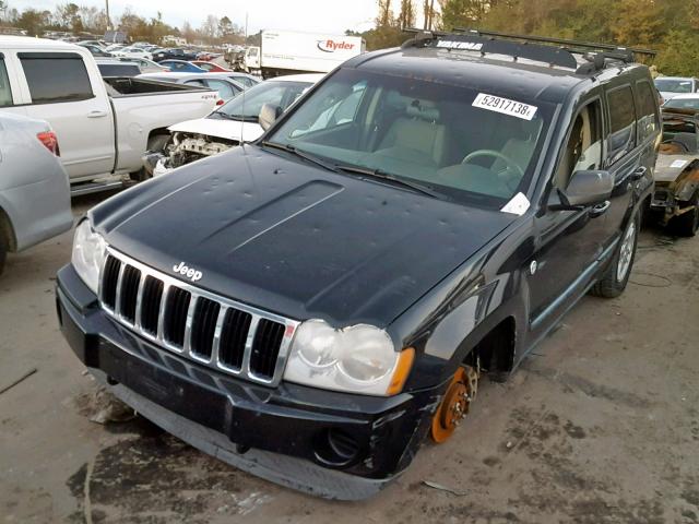 1J8HR48P07C683885 - 2007 JEEP GRAND CHER BLACK photo 2