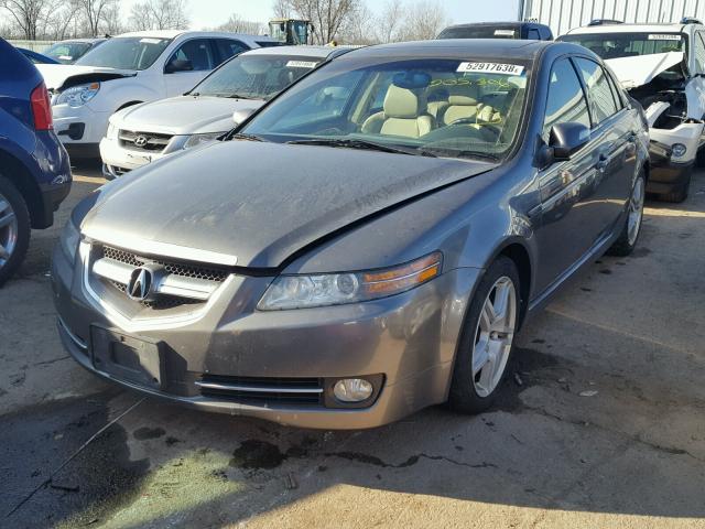 19UUA66298A021219 - 2008 ACURA TL GRAY photo 2