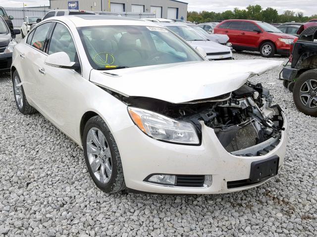 2G4GS5EV4D9194999 - 2013 BUICK REGAL PREM WHITE photo 1