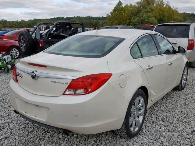 2G4GS5EV4D9194999 - 2013 BUICK REGAL PREM WHITE photo 4