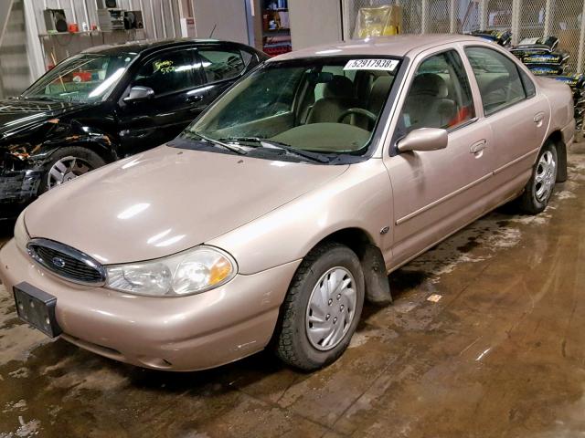 1FAFP663XWK234241 - 1998 FORD CONTOUR LX TAN photo 2