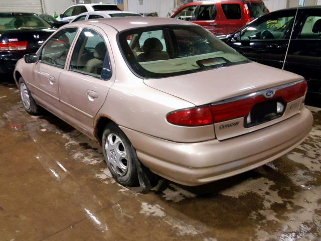 1FAFP663XWK234241 - 1998 FORD CONTOUR LX TAN photo 3