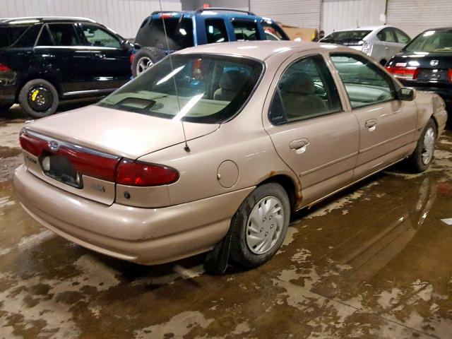 1FAFP663XWK234241 - 1998 FORD CONTOUR LX TAN photo 4