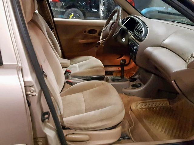 1FAFP663XWK234241 - 1998 FORD CONTOUR LX TAN photo 5