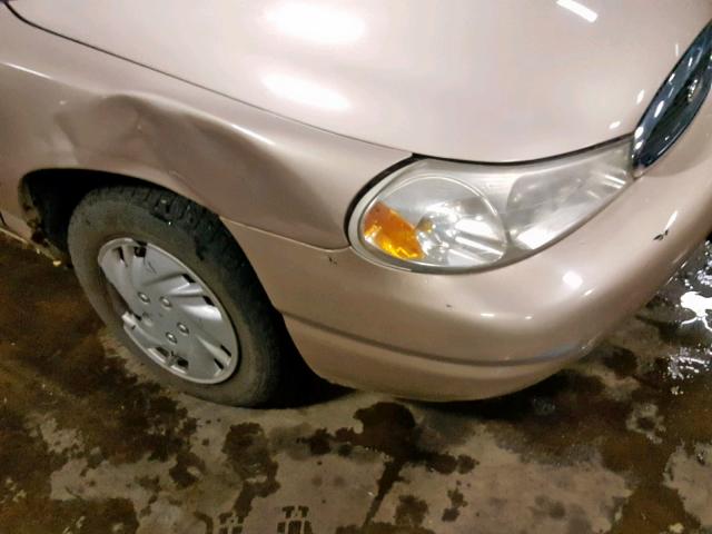 1FAFP663XWK234241 - 1998 FORD CONTOUR LX TAN photo 9