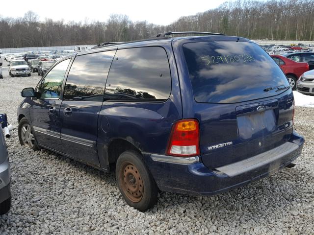 2FMDA52451BA32367 - 2001 FORD WINDSTAR S BLUE photo 3