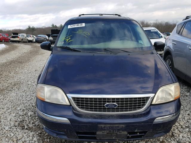 2FMDA52451BA32367 - 2001 FORD WINDSTAR S BLUE photo 9