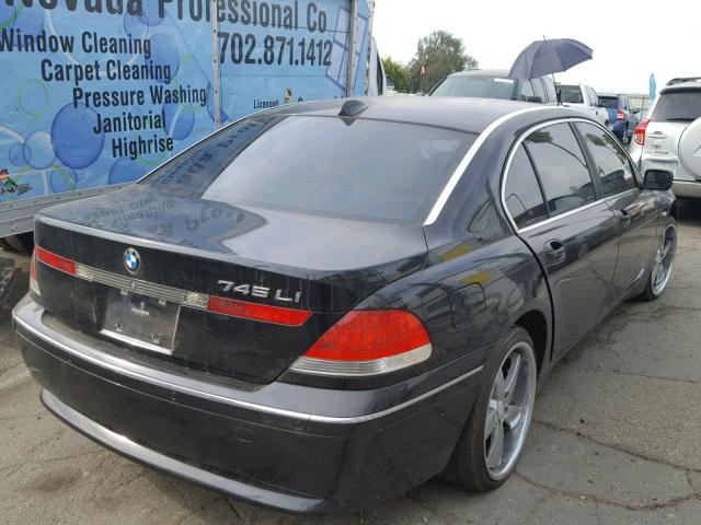 WBAGN63483DR19143 - 2003 BMW 745 LI BLACK photo 4