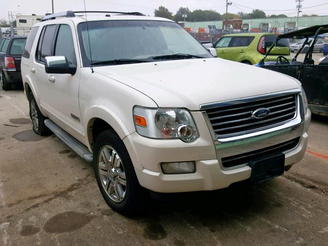 1FMEU75E27UA76003 - 2007 FORD EXPLORER L WHITE photo 1