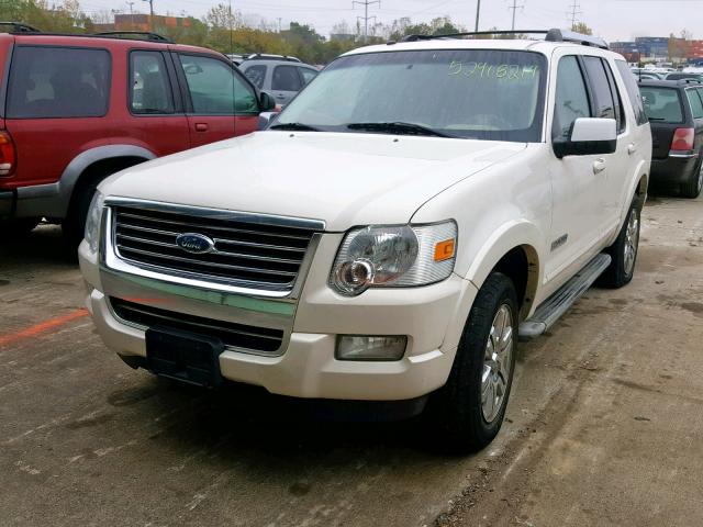 1FMEU75E27UA76003 - 2007 FORD EXPLORER L WHITE photo 2