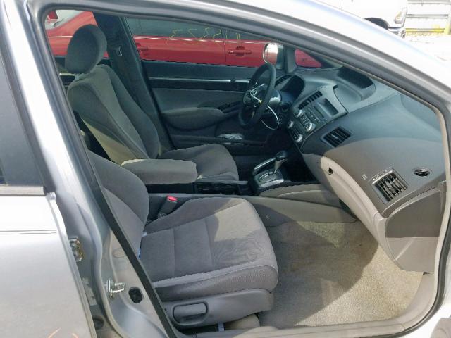 1HGFA16896L113061 - 2006 HONDA CIVIC EX SILVER photo 5