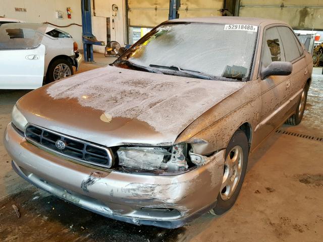 4S3BD4352X7258243 - 1999 SUBARU LEGACY L TAN photo 2