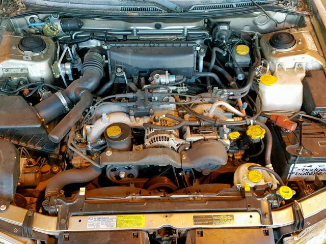 4S3BD4352X7258243 - 1999 SUBARU LEGACY L TAN photo 7