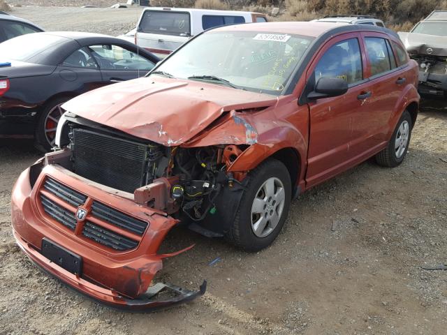 1B3HB28A69D161272 - 2009 DODGE CALIBER SE ORANGE photo 2