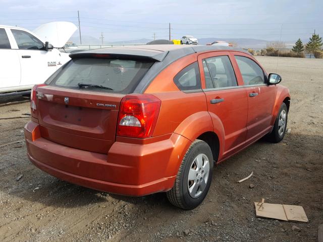 1B3HB28A69D161272 - 2009 DODGE CALIBER SE ORANGE photo 4