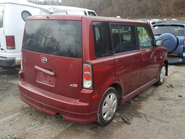 JTLKT334764111067 - 2006 TOYOTA SCION XB Қызыл фото 4