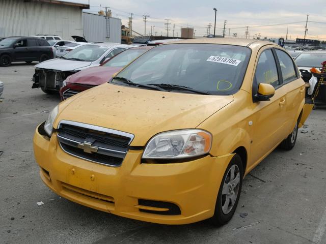 KL1TD56648B250293 - 2008 CHEVROLET AVEO BASE Сары фото 2