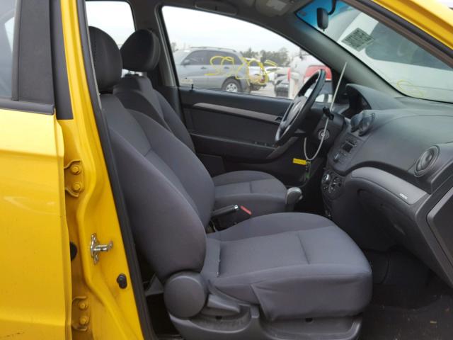 KL1TD56648B250293 - 2008 CHEVROLET AVEO BASE Сары фото 5