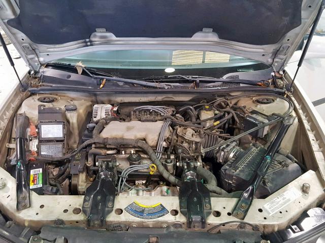 2G1WF52E449225587 - 2004 CHEVROLET IMPALA GRAY photo 7