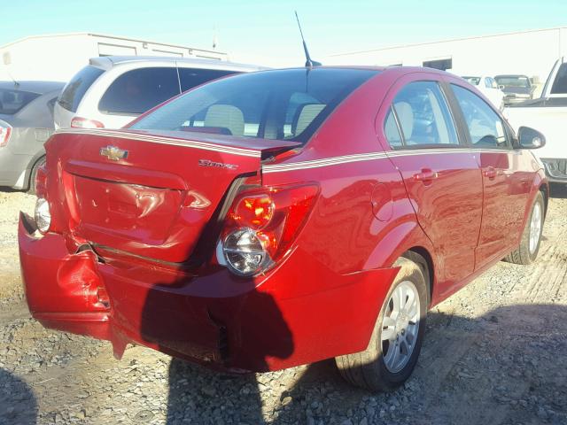 1G1JA5SH8C4157556 - 2012 CHEVROLET SONIC LS 栗色 照片 4