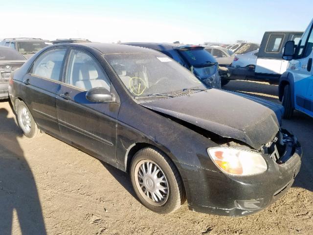 KNAFE121185525121 - 2008 KIA SPECTRA EX BLACK photo 1