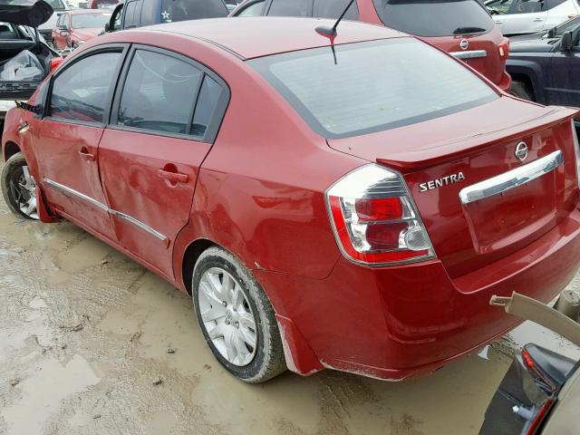 3N1AB6AP4CL744756 - 2012 NISSAN SENTRA 2.0 RED photo 3