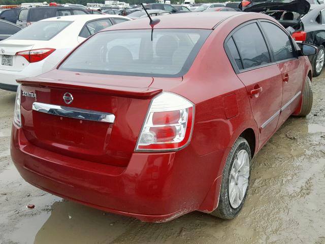 3N1AB6AP4CL744756 - 2012 NISSAN SENTRA 2.0 RED photo 4