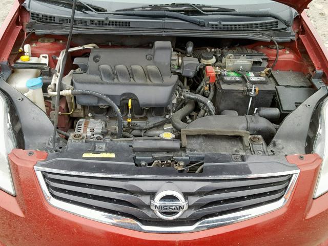 3N1AB6AP4CL744756 - 2012 NISSAN SENTRA 2.0 RED photo 7