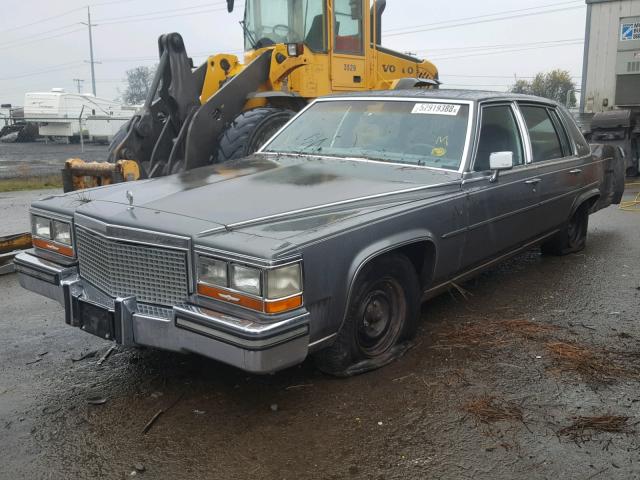 1G6DW51Y6JR761536 - 1988 CADILLAC BROUGHAM GRAY photo 2