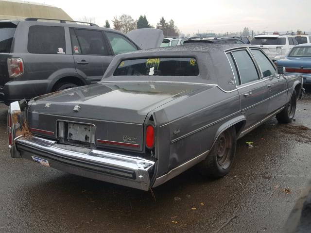 1G6DW51Y6JR761536 - 1988 CADILLAC BROUGHAM GRAY photo 4