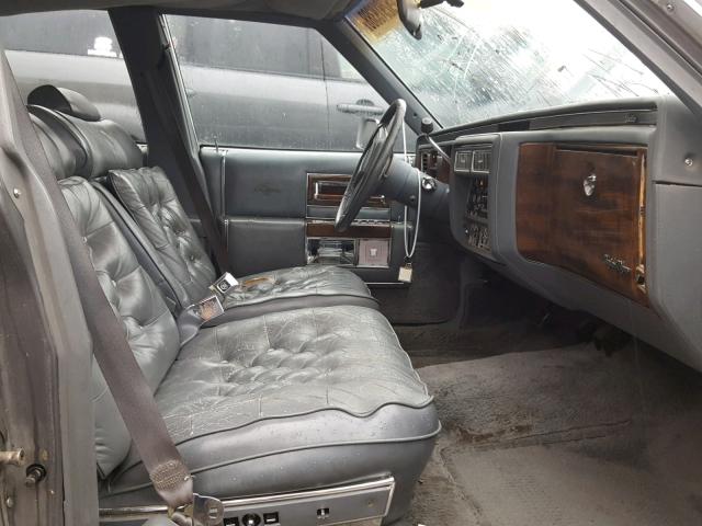 1G6DW51Y6JR761536 - 1988 CADILLAC BROUGHAM GRAY photo 5