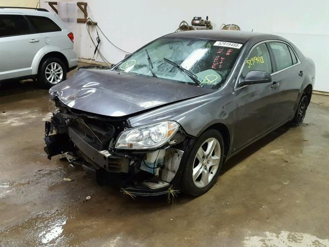 1G1ZB5EB1A4113550 - 2010 CHEVROLET MALIBU LS GRAY photo 2