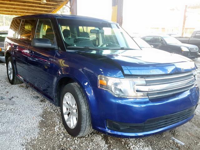 2FMGK5B83EBD17295 - 2014 FORD FLEX SE BLUE photo 1