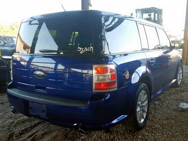 2FMGK5B83EBD17295 - 2014 FORD FLEX SE BLUE photo 4