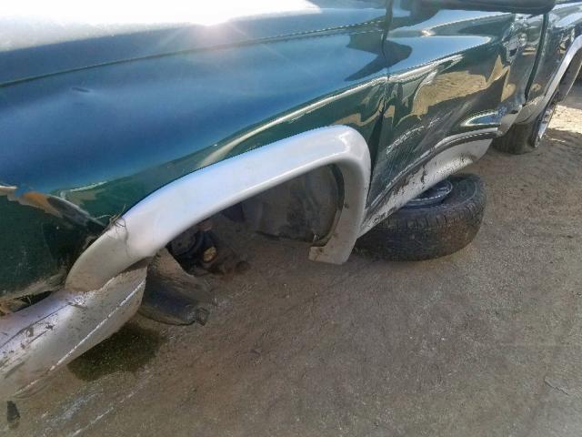 1B7GL42N52S522359 - 2002 DODGE DAKOTA SLT GREEN photo 9