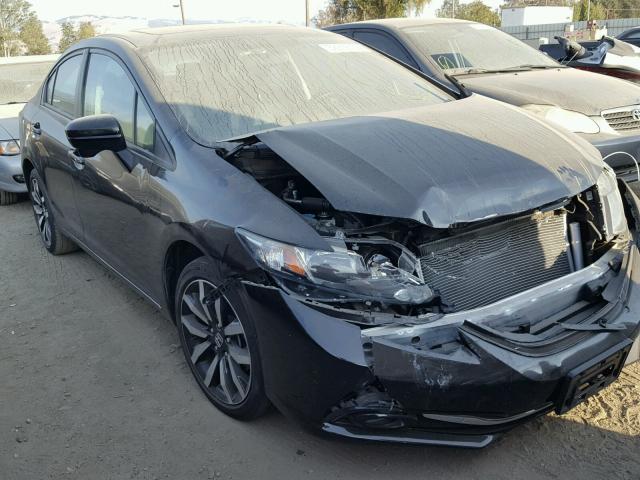 19XFB2F92EE214346 - 2014 HONDA CIVIC EXL BLACK photo 1