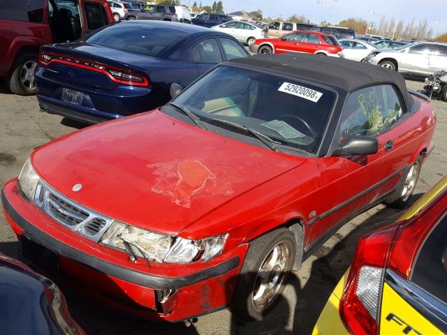 YS3DD78N9X7057273 - 1999 SAAB 9-3 S RED photo 2