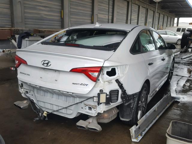 5NPE34AB9FH041615 - 2015 HYUNDAI SONATA SPO WHITE photo 4