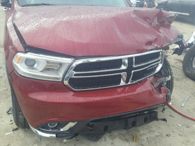 1C4RDHDG9EC560316 - 2014 DODGE DURANGO LI BURGUNDY photo 7