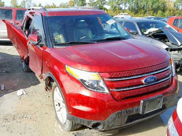 1FM5K7F88FGB18024 - 2015 FORD EXPLORER L RED photo 1