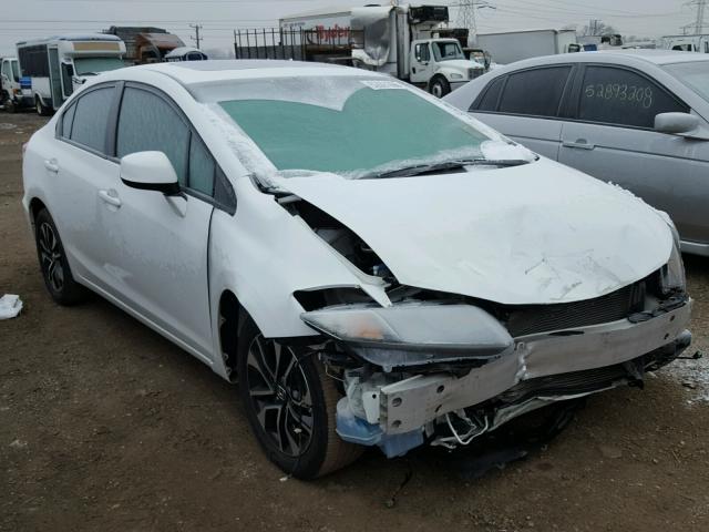 19XFB2F92DE072370 - 2013 HONDA CIVIC EXL WHITE photo 1